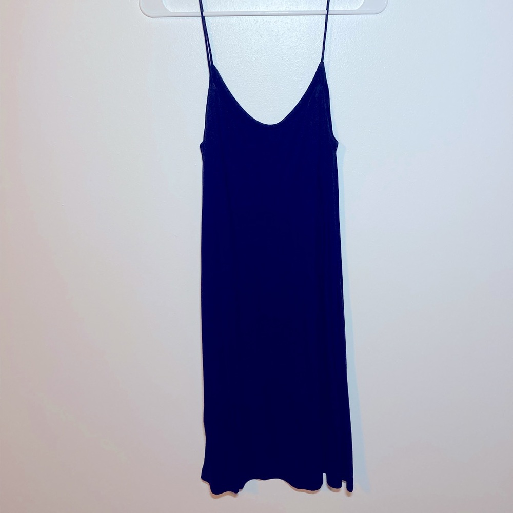 NWT H&M Navy Slip Dress. Size Small